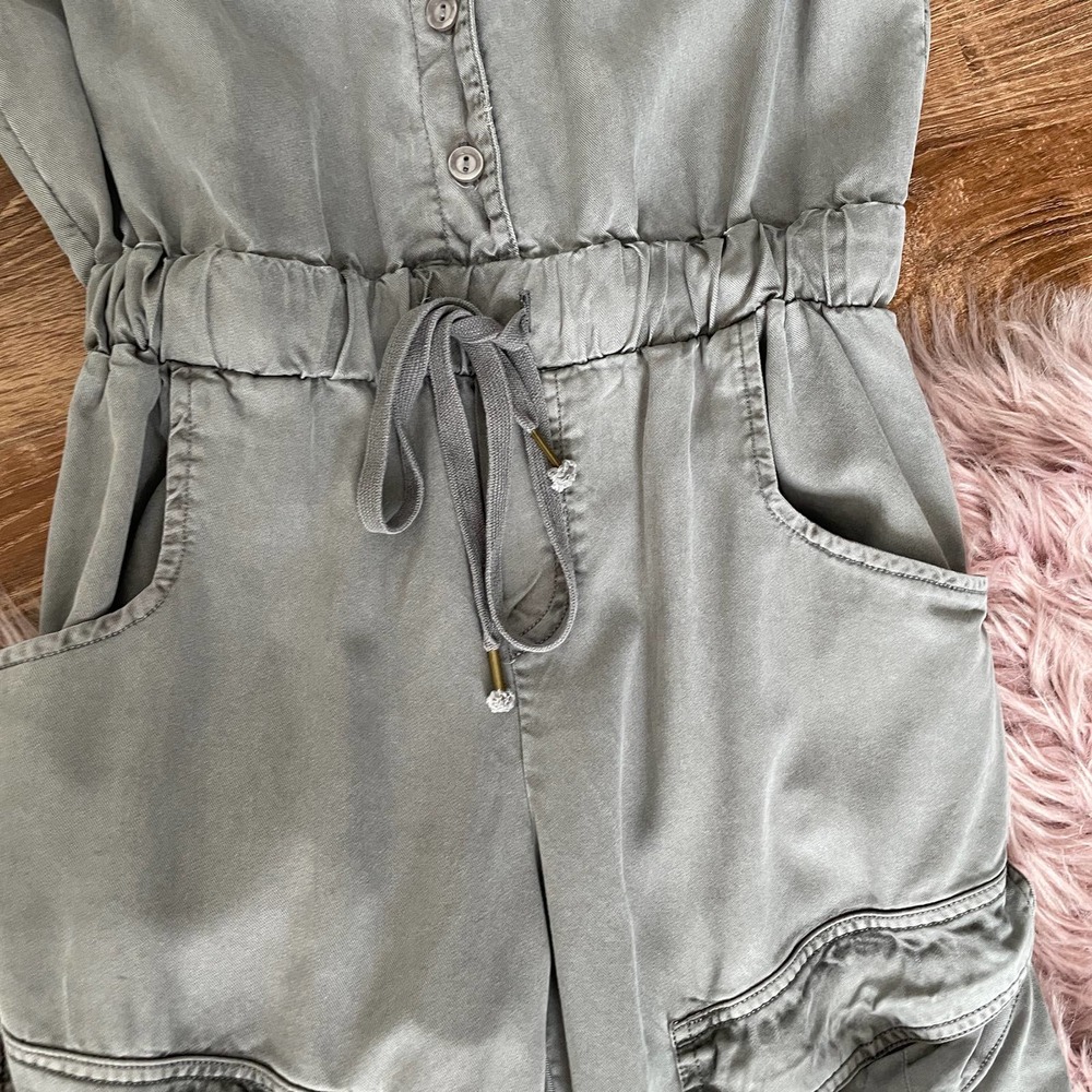 Young Fabulous & Broke | Grayson Sleeveless Twill Jumpsuit | size S - Picture 6 of 14